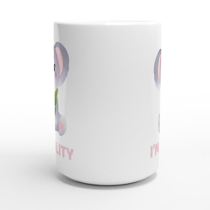 I'm Koality - White 15oz Ceramic Mug 15 oz Mug animal Globally Fulfilled