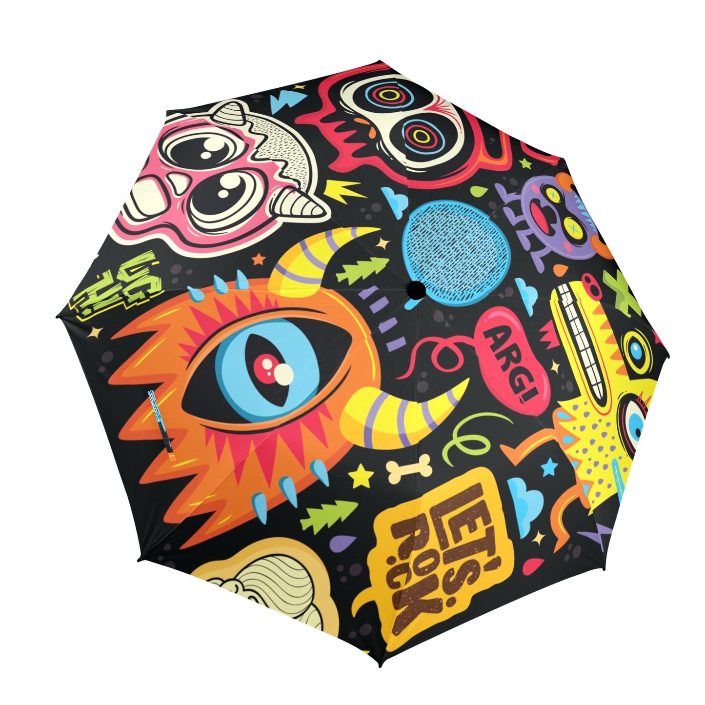 Monster Kids - Semi-Automatic Foldable Umbrella Semi-Automatic Foldable Umbrella