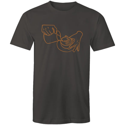 Barista - Mens T-Shirt Charcoal Mens T-shirt coffee