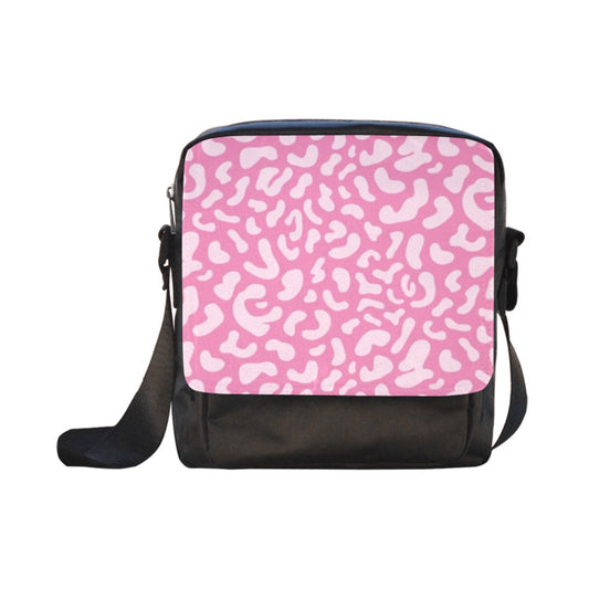 Pink Leopard - Crossbody Nylon Bag Crossbody Bags animal