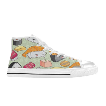 Sushi - Men's High Top Canvas Shoes