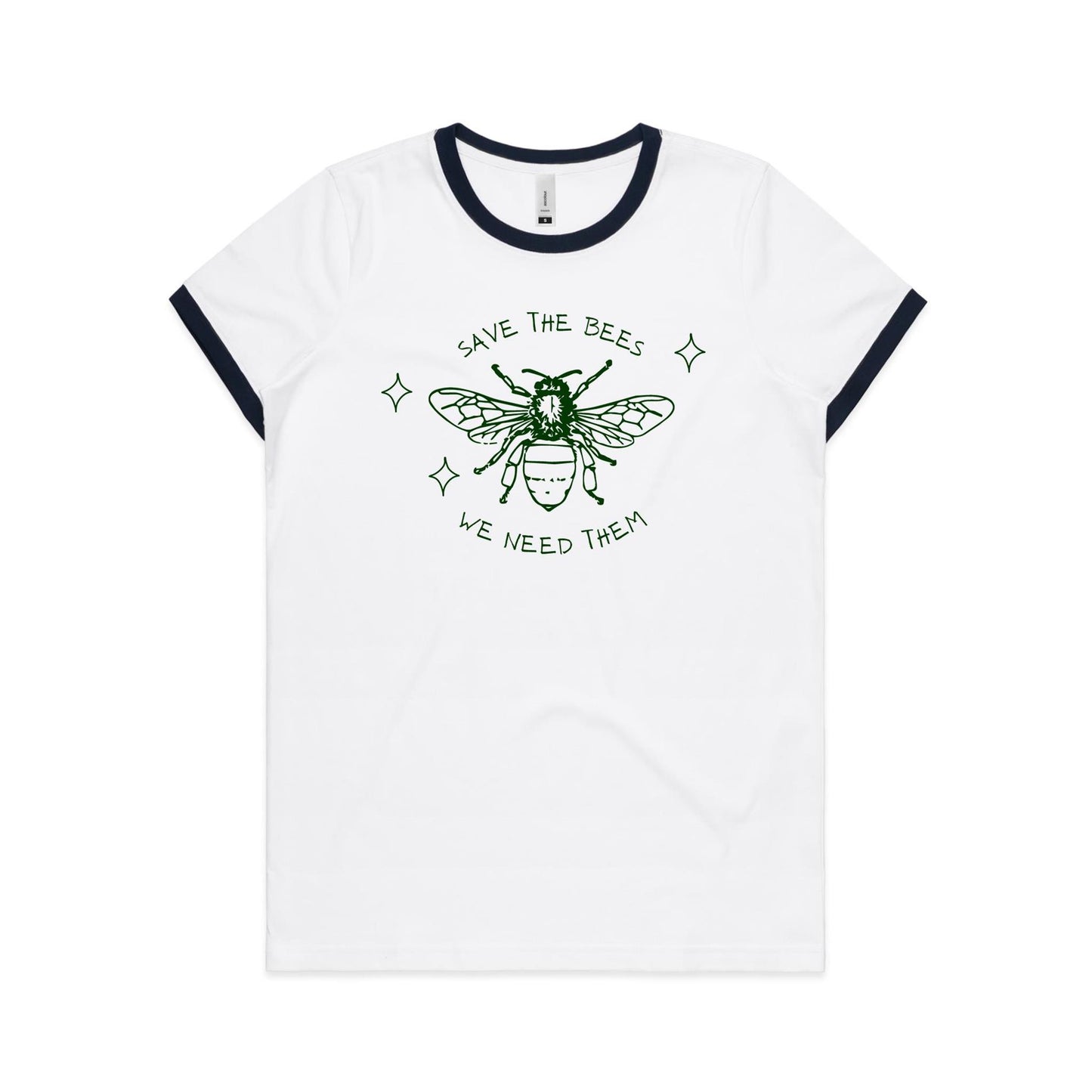 Save The Bees - Women's Ringer Tee