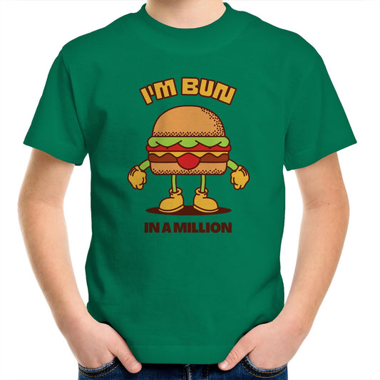 I'm Bun In A Million, Hamburger - Kids Youth T-Shirt