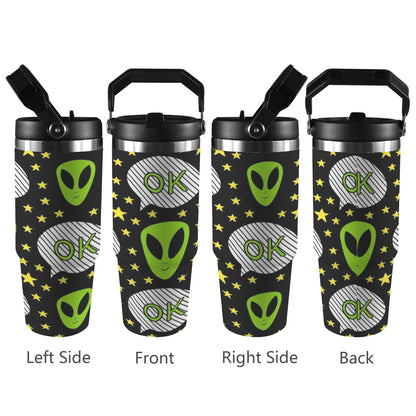 Alien OK - 30oz Tumbler with Top Handle