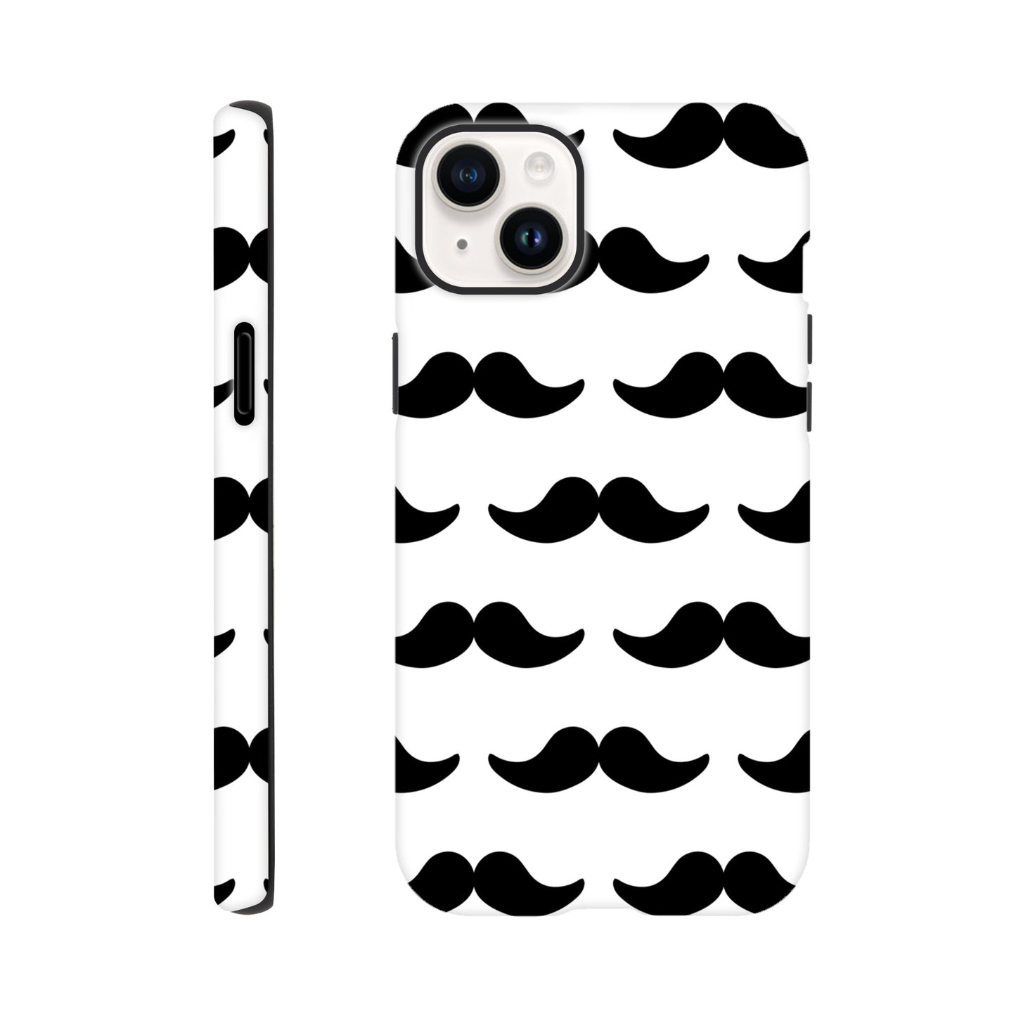 Moustache - Phone Tough Case iPhone 14 Plus Phone Case Funny Globally Fulfilled