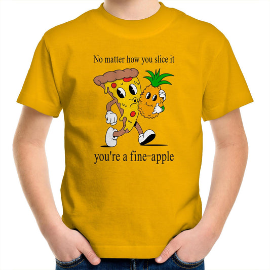 Pineapple And Pizza - Kids Youth T-Shirt