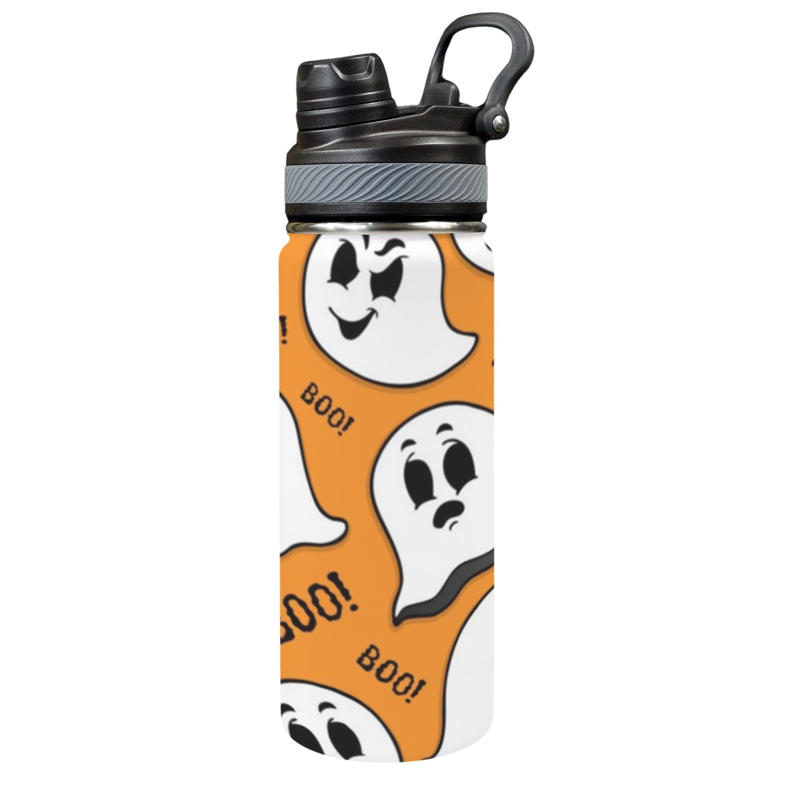 Ghost Boo - Insulated Water Bottle with Dual-Use Lid (18oz) Insulated Water Bottle with Dual-Use Lid (18oz) Printed Offshore