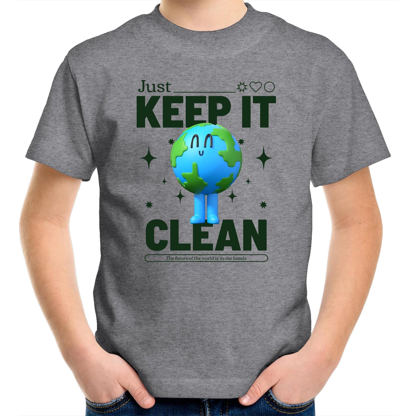 Earth, Just Keep It Clean - Kids Youth T-Shirt