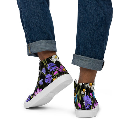 Butterfly Flowers - Men’s high top canvas shoes Mens High Top Shoes Printed Offshore