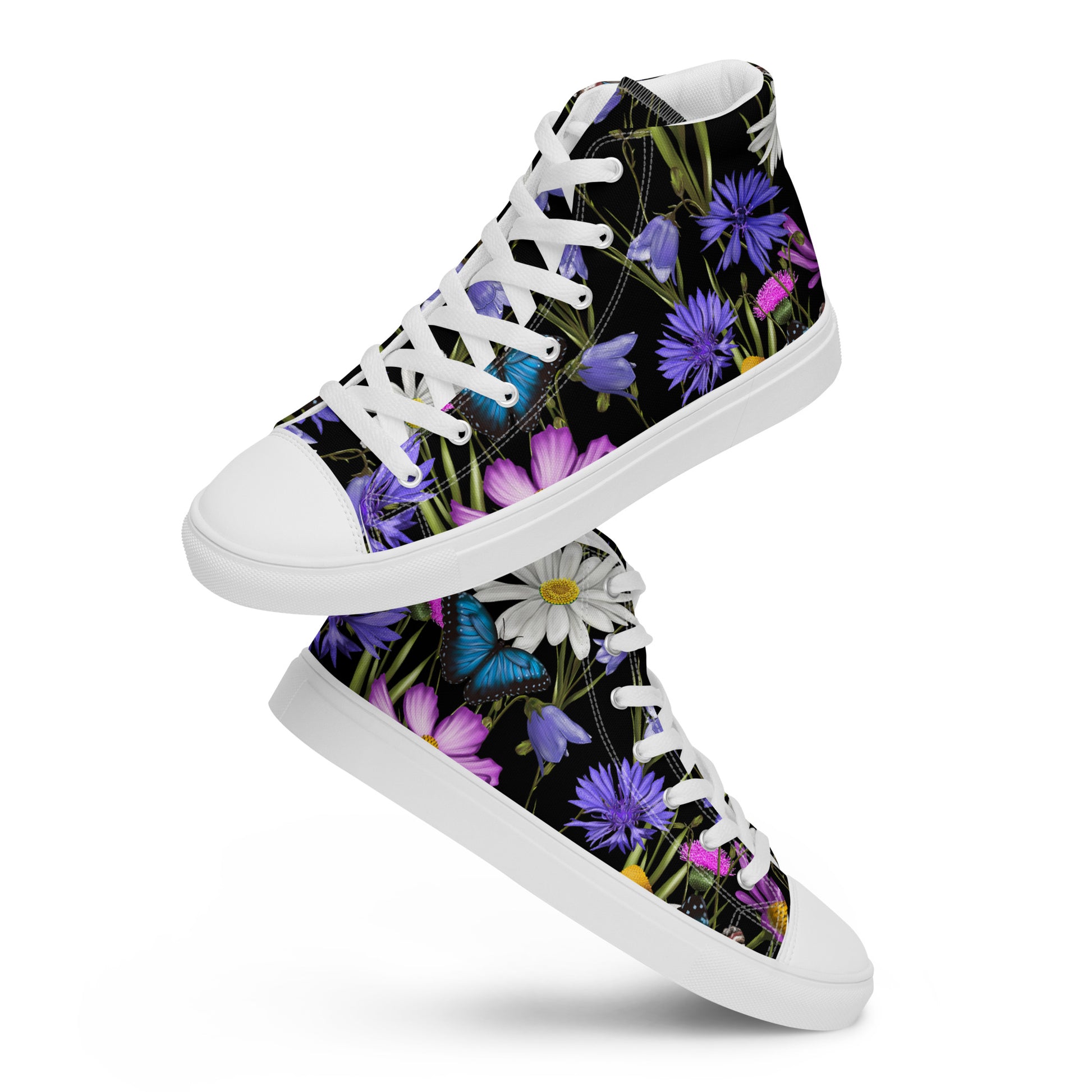 Butterfly Flowers - Men’s high top canvas shoes Mens High Top Shoes Printed Offshore