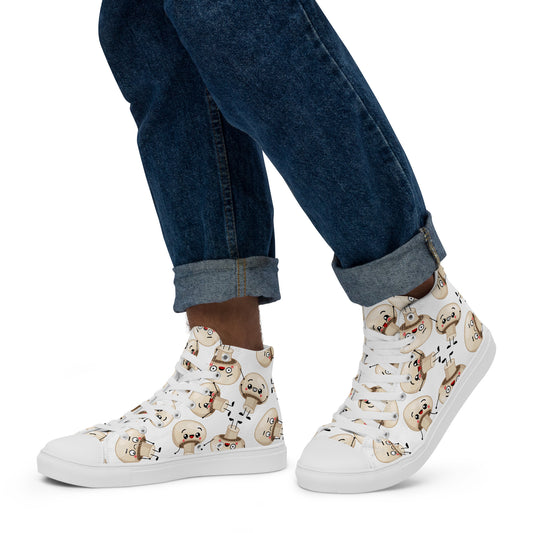 Cute Mushrooms - Men’s high top canvas shoes Mens High Top Shoes Printed Offshore