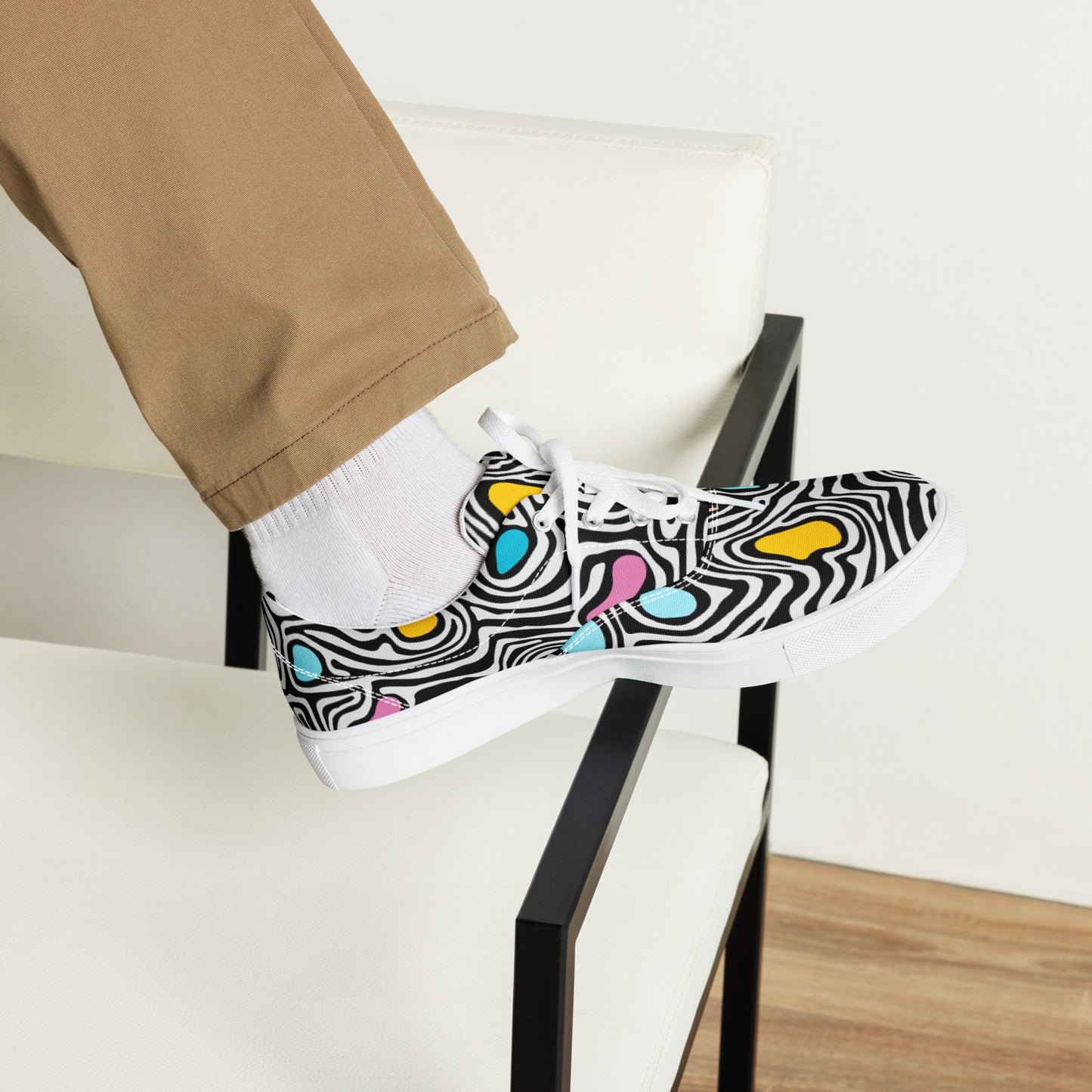 Trippy - Men’s lace-up canvas shoes Mens Lace Up Canvas Shoes