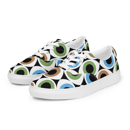 Eye See - Men’s lace-up canvas shoes Mens Lace Up Canvas Shoes Printed Offshore