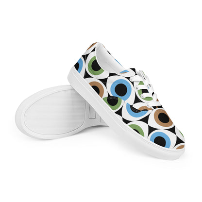 Eye See - Men’s lace-up canvas shoes Mens Lace Up Canvas Shoes Printed Offshore