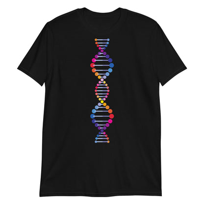 DNA - Short-Sleeve Unisex T-Shirt Black Unisex T-shirt Globally Fulfilled Printed Worldwide Science