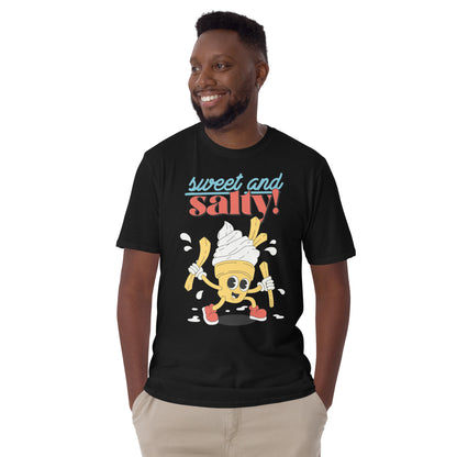 Sweet And Salty, Ice-Cream And Fries - Short-Sleeve Unisex T-Shirt