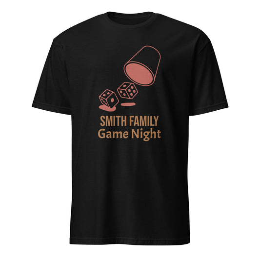 Personalised - Family Game Night 2, Change Name - Short-Sleeve Unisex T-Shirt