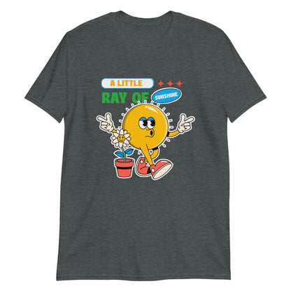 A Little Ray Of Sunshine - Short-Sleeve Unisex T-Shirt Dark Heather Unisex T-shirt Positivity Summer