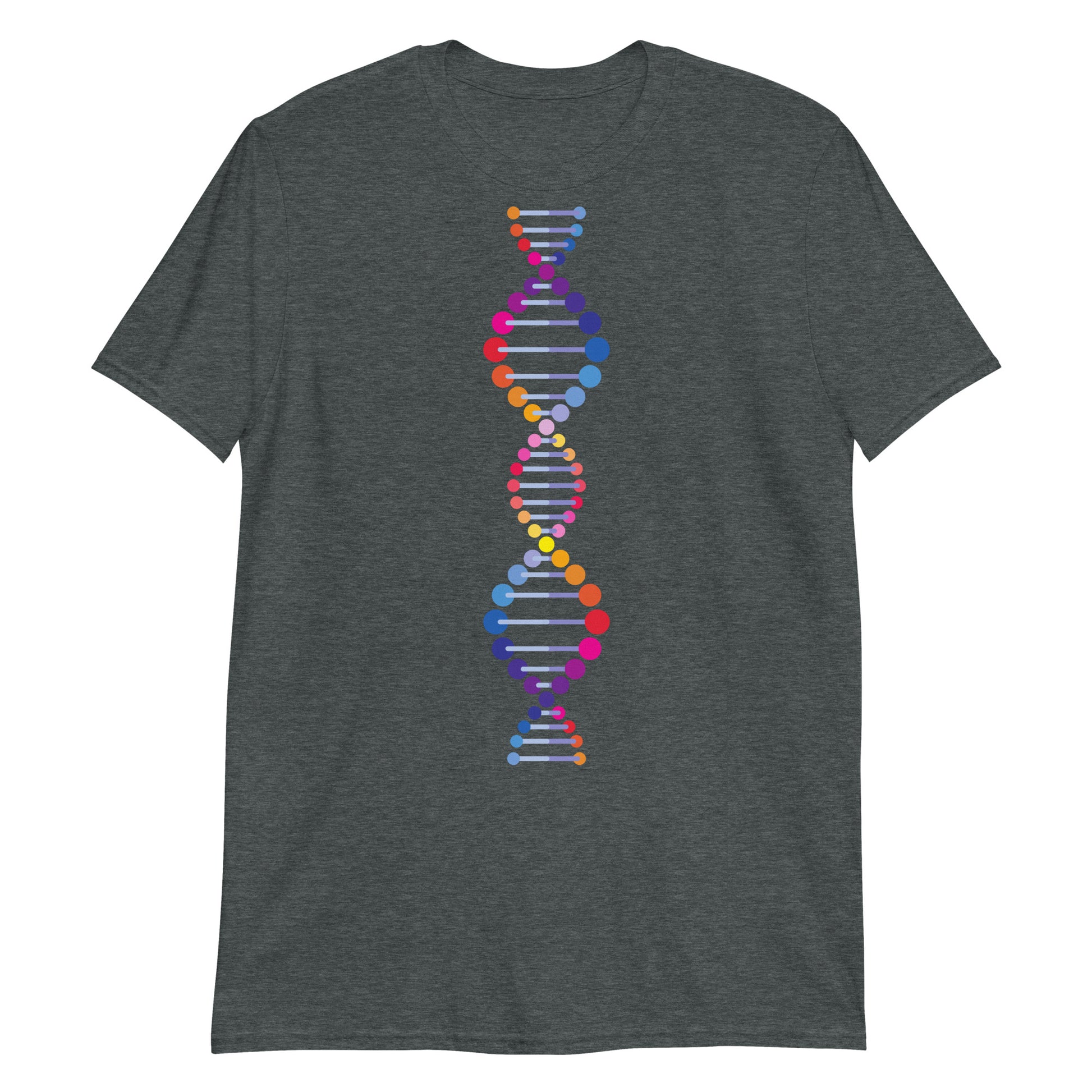 DNA - Short-Sleeve Unisex T-Shirt Dark Heather Unisex T-shirt Globally Fulfilled Printed Worldwide Science