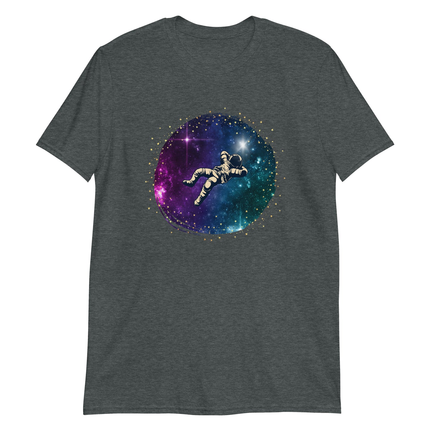 Spaceman - Short-Sleeve Unisex T-Shirt Dark Heather Unisex T-shirt Space
