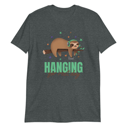 Hanging For Rest Day - Short-Sleeve Unisex T-Shirt Dark Heather Unisex T-shirt Animal