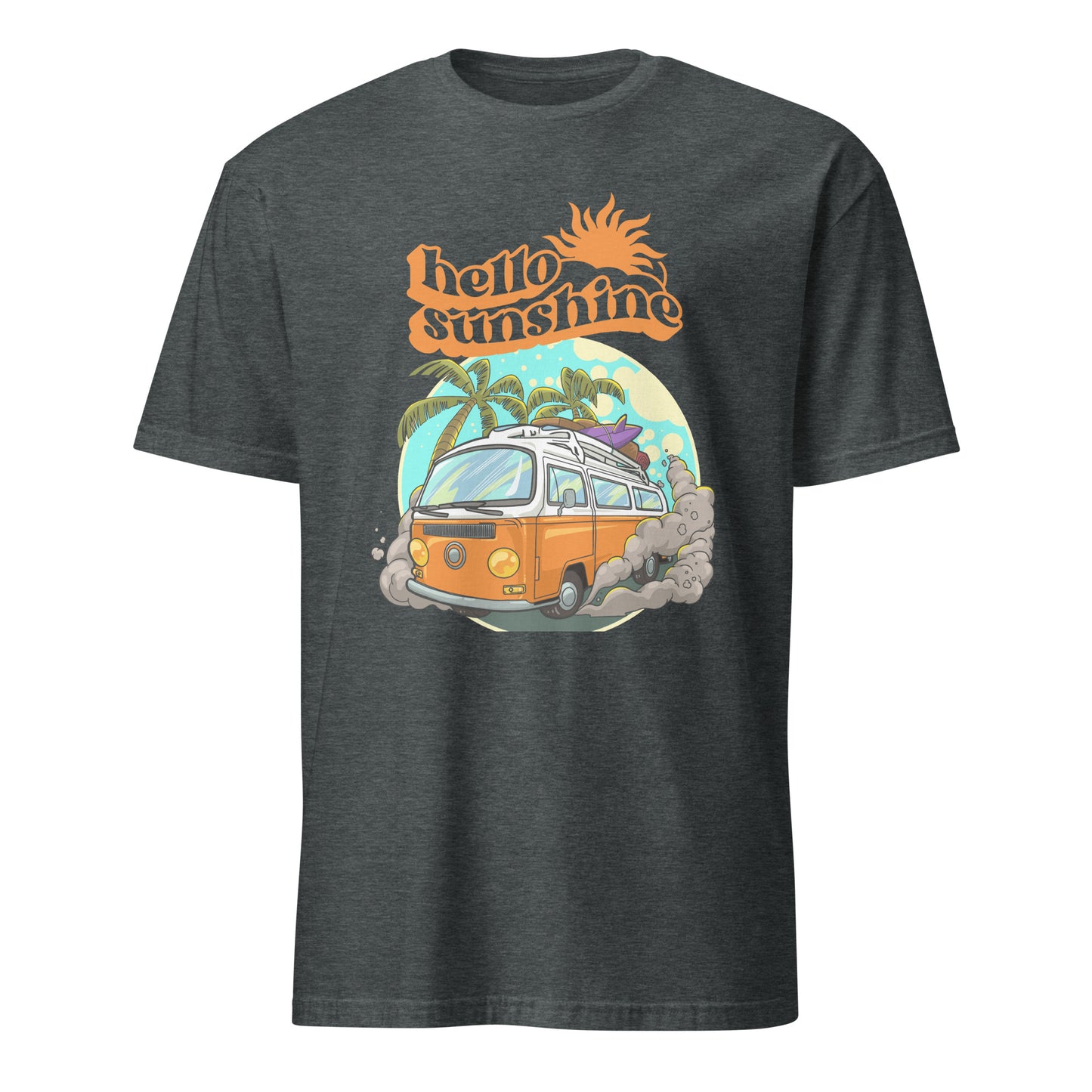 Hello Sunshine, Beach Van - Short-Sleeve Unisex T-Shirt