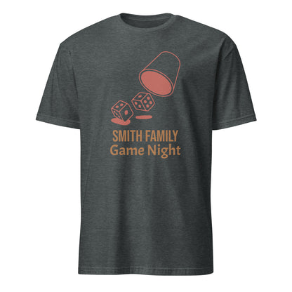 Personalised - Family Game Night 2, Change Name - Short-Sleeve Unisex T-Shirt