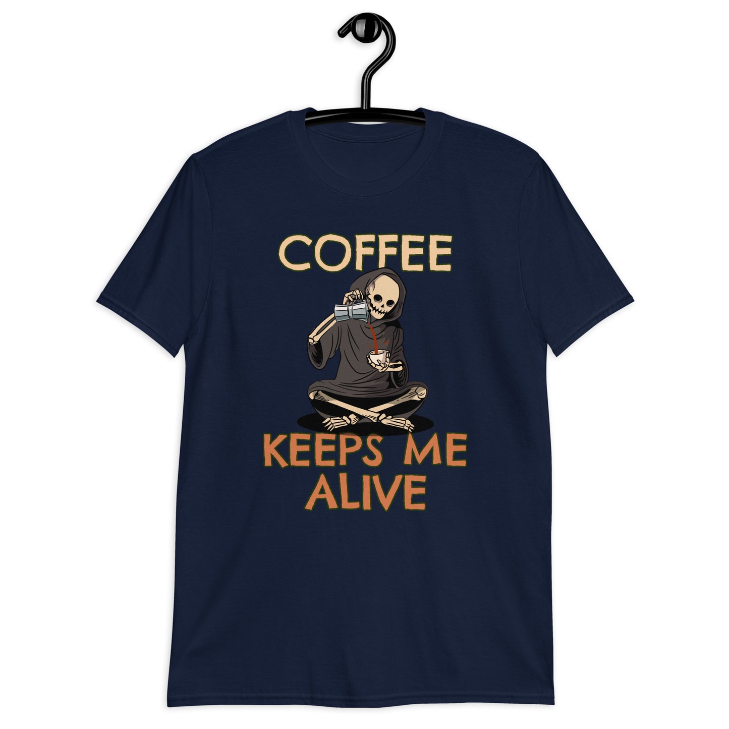 Coffee Keeps Me Alive, Skeleton - Short-Sleeve Unisex T-Shirt Unisex T-shirt Coffee