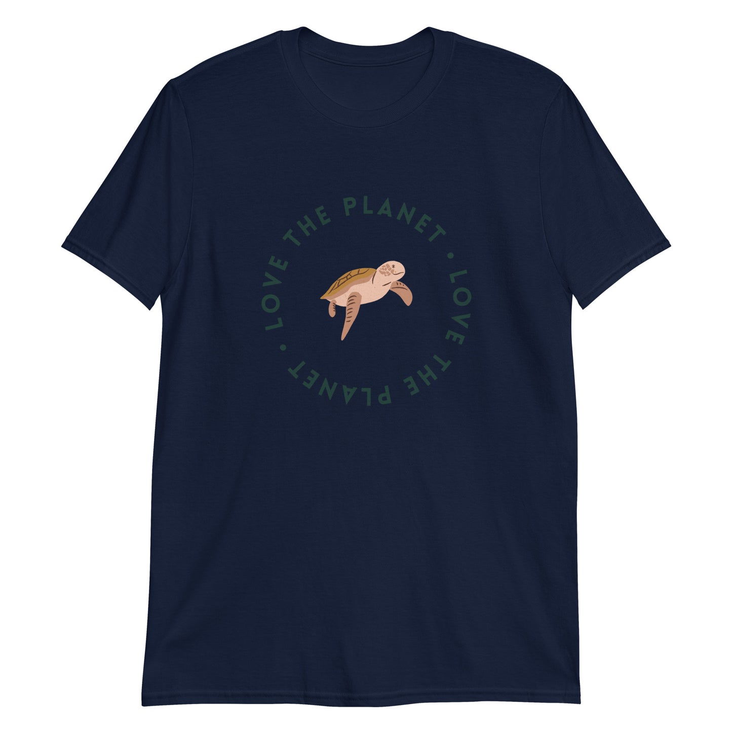 Love The Planet - Short-Sleeve Unisex T-Shirt Navy Unisex T-shirt Animal