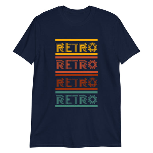 Retro - Short-Sleeve Unisex T-Shirt Navy Retro
