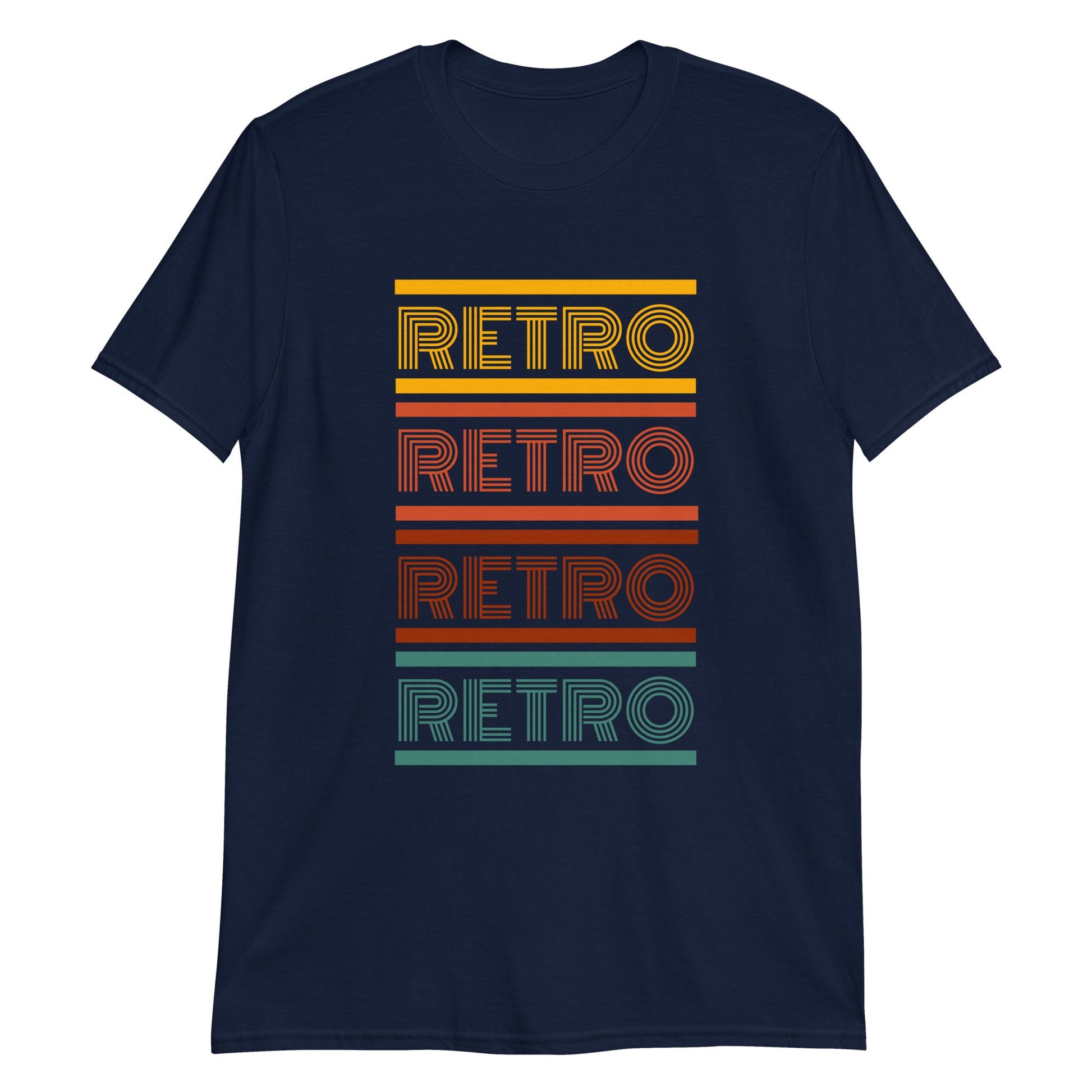 Retro - Short-Sleeve Unisex T-Shirt Navy Retro