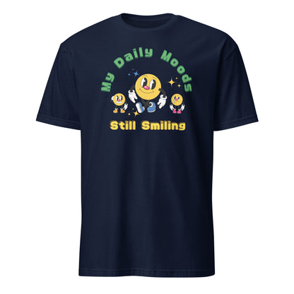 My Daily Moods - Short-Sleeve Unisex T-Shirt Navy Unisex T-shirt Globally Fulfilled Printed Worldwide