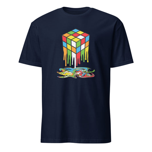 Melting Game Cube - Short-Sleeve Unisex T-Shirt