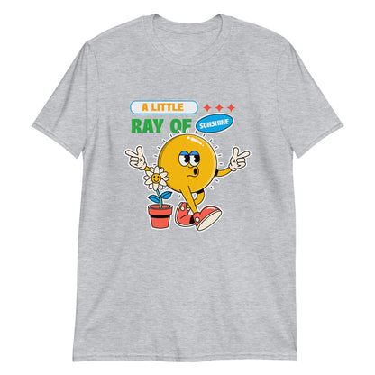 A Little Ray Of Sunshine - Short-Sleeve Unisex T-Shirt Sport Grey Unisex T-shirt Positivity Summer