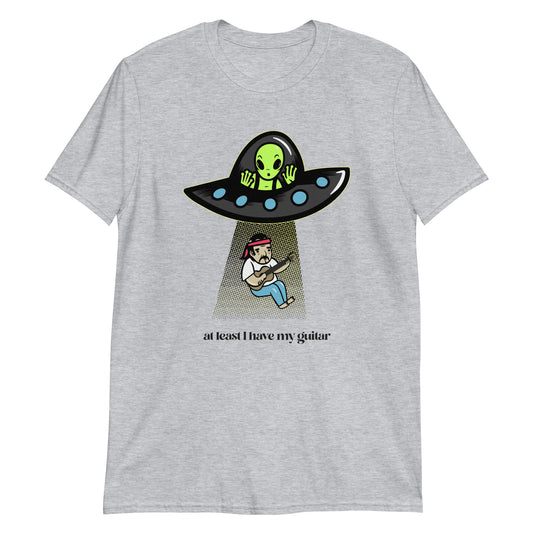 Guitarist Alien Abduction - Short-Sleeve Unisex T-Shirt Sport Grey Unisex T-shirt Music Sci Fi