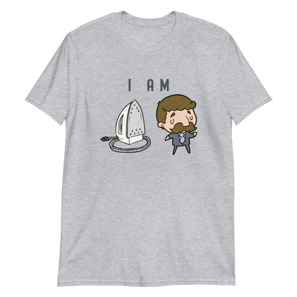 I Am Ironing Man - Short-Sleeve Unisex T-Shirt Sport Grey Comic Funny