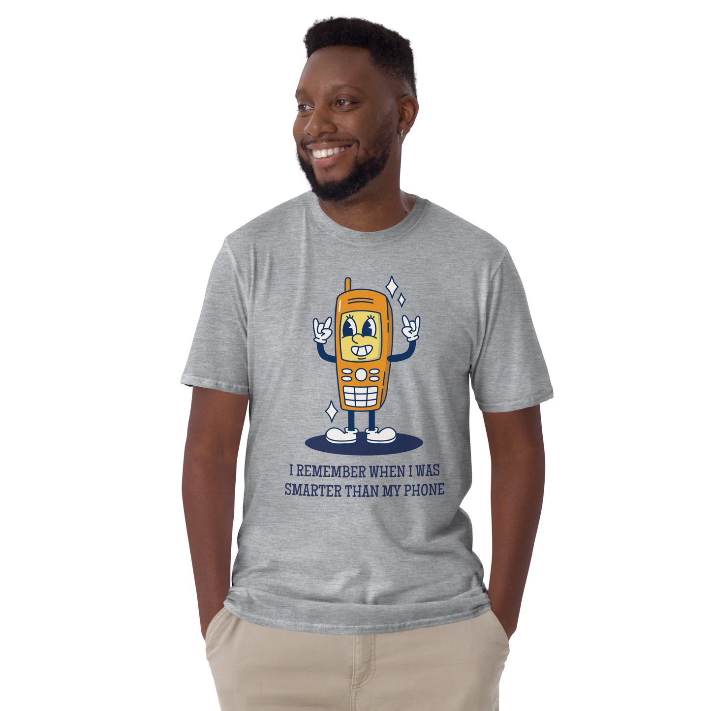 I Remember When I Was Smarter Than My Phone - Short-Sleeve Unisex T-Shirt