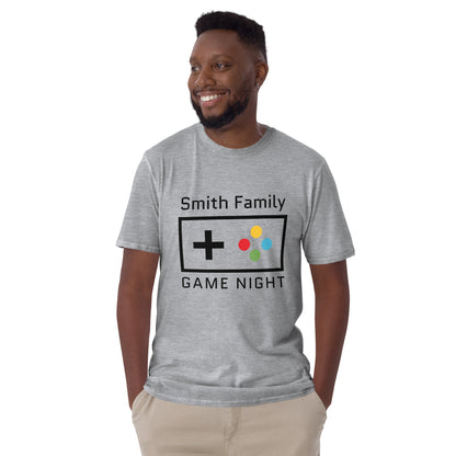 Personalised - Family Game Night - Short-Sleeve Unisex T-Shirt