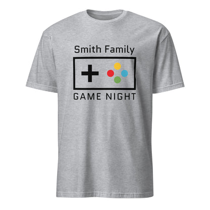 Personalised - Family Game Night - Short-Sleeve Unisex T-Shirt