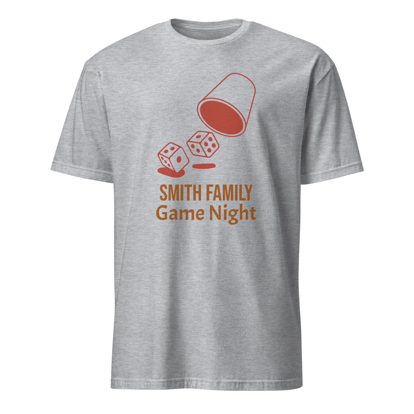 Personalised - Family Game Night 2, Change Name - Short-Sleeve Unisex T-Shirt