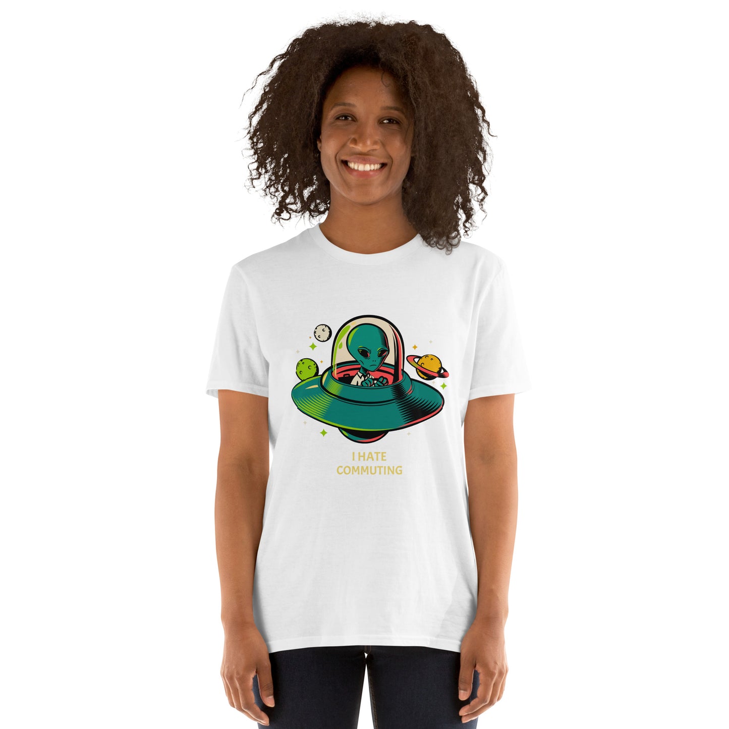 Alien Commute - Short-Sleeve Unisex T-Shirt Unisex T-shirt Sci Fi
