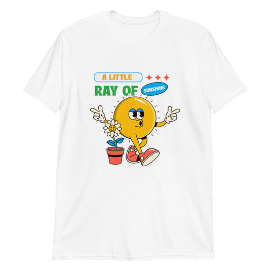 A Little Ray Of Sunshine - Short-Sleeve Unisex T-Shirt White Unisex T-shirt Positivity Summer