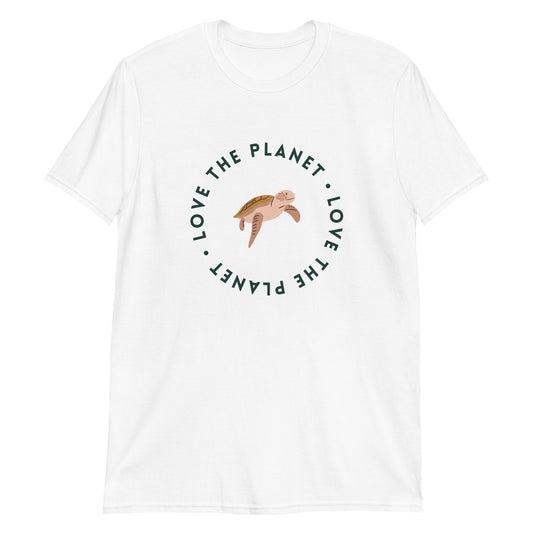 Love The Planet - Short-Sleeve Unisex T-Shirt White Unisex T-shirt Animal