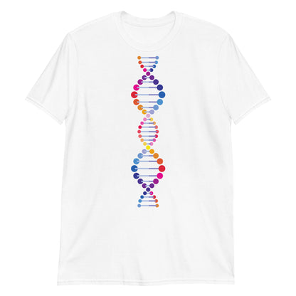 DNA - Short-Sleeve Unisex T-Shirt White Unisex T-shirt Globally Fulfilled Printed Worldwide Science