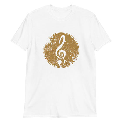 Treble Clef - Short-Sleeve Unisex T-Shirt White Music