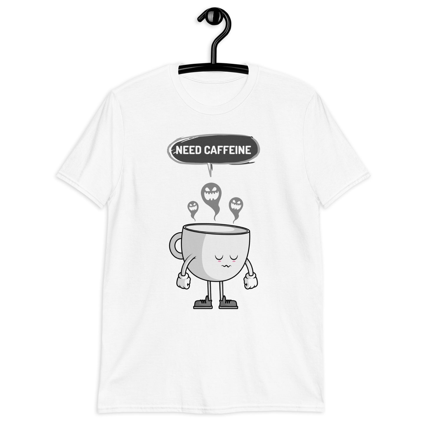 Need Caffeine, Sad Coffee - Short-Sleeve Unisex T-Shirt