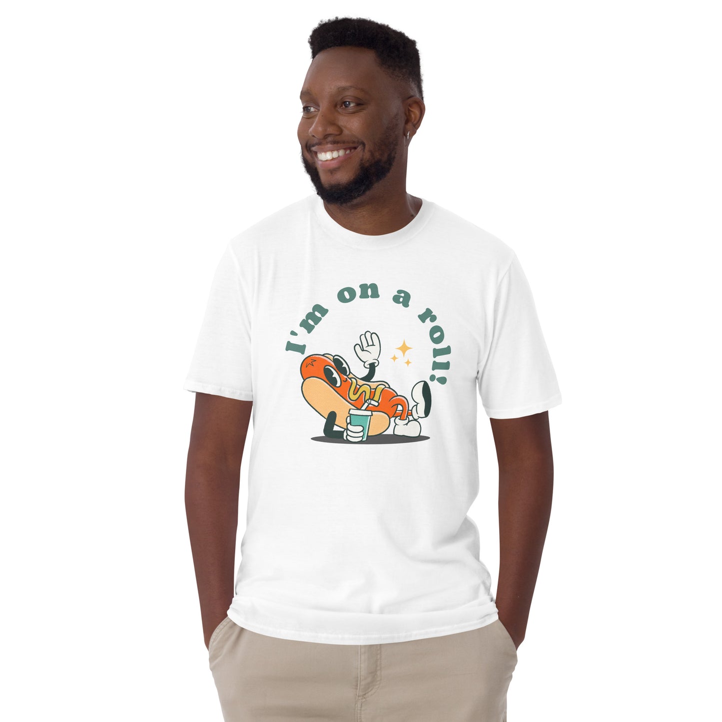 Hot Dog, I'm On A Roll - Short-Sleeve Unisex T-Shirt