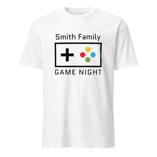 Personalised - Family Game Night - Short-Sleeve Unisex T-Shirt