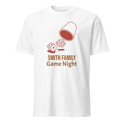 Personalised - Family Game Night 2, Change Name - Short-Sleeve Unisex T-Shirt