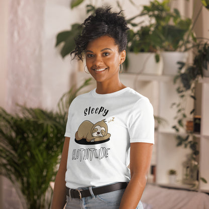 Sleepy Slothitude - Short-Sleeve Unisex T-Shirt